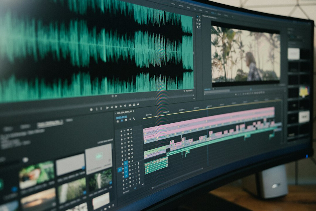 video editing software interface