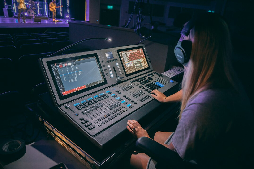 virtual production set
